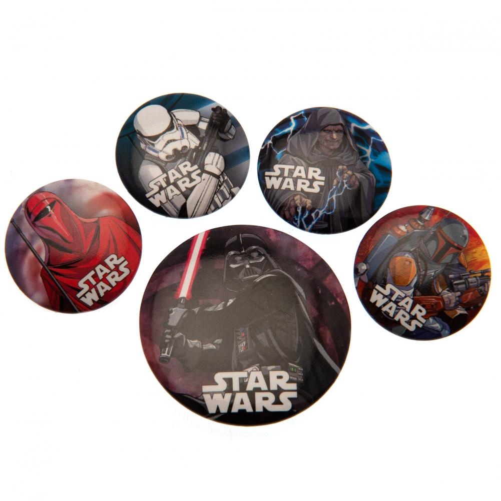 Star Wars Button Badge Set: 1 - Badges By Star Wars