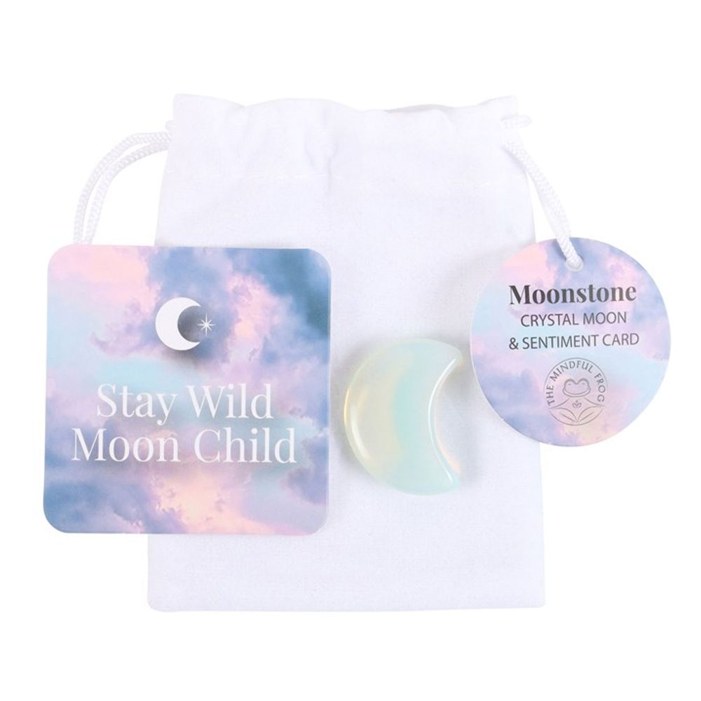 Stay Wild Opalite Crystal Moon in a Bag: 1 - By Gift Moments