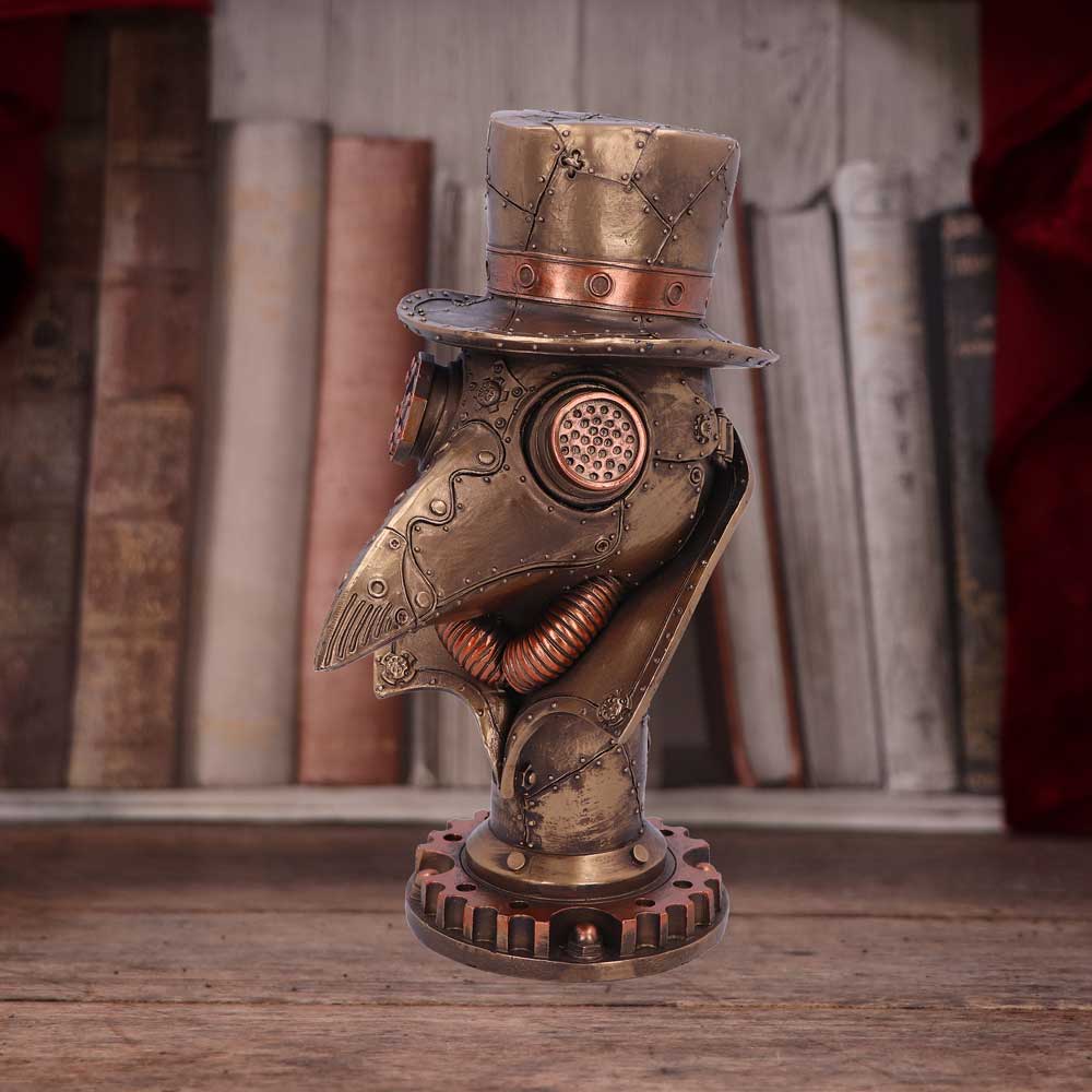 Steampunk Beaky Plague Doctor Bust Figurine: 1 - Figures & Collectables By Gift Moments