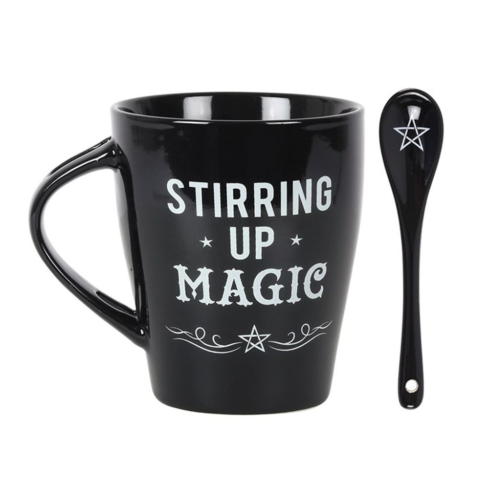 Stirring Up Magic Mug and Spoon Set: 4 - Mugs By Gift Moments
