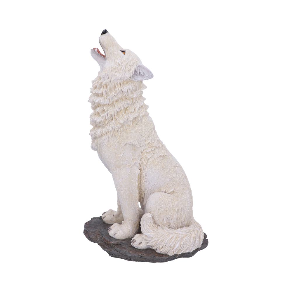 Storms Cry Howling White Wolf Figure 41.5cm: 3 - Figures & Collectables By Gift Moments