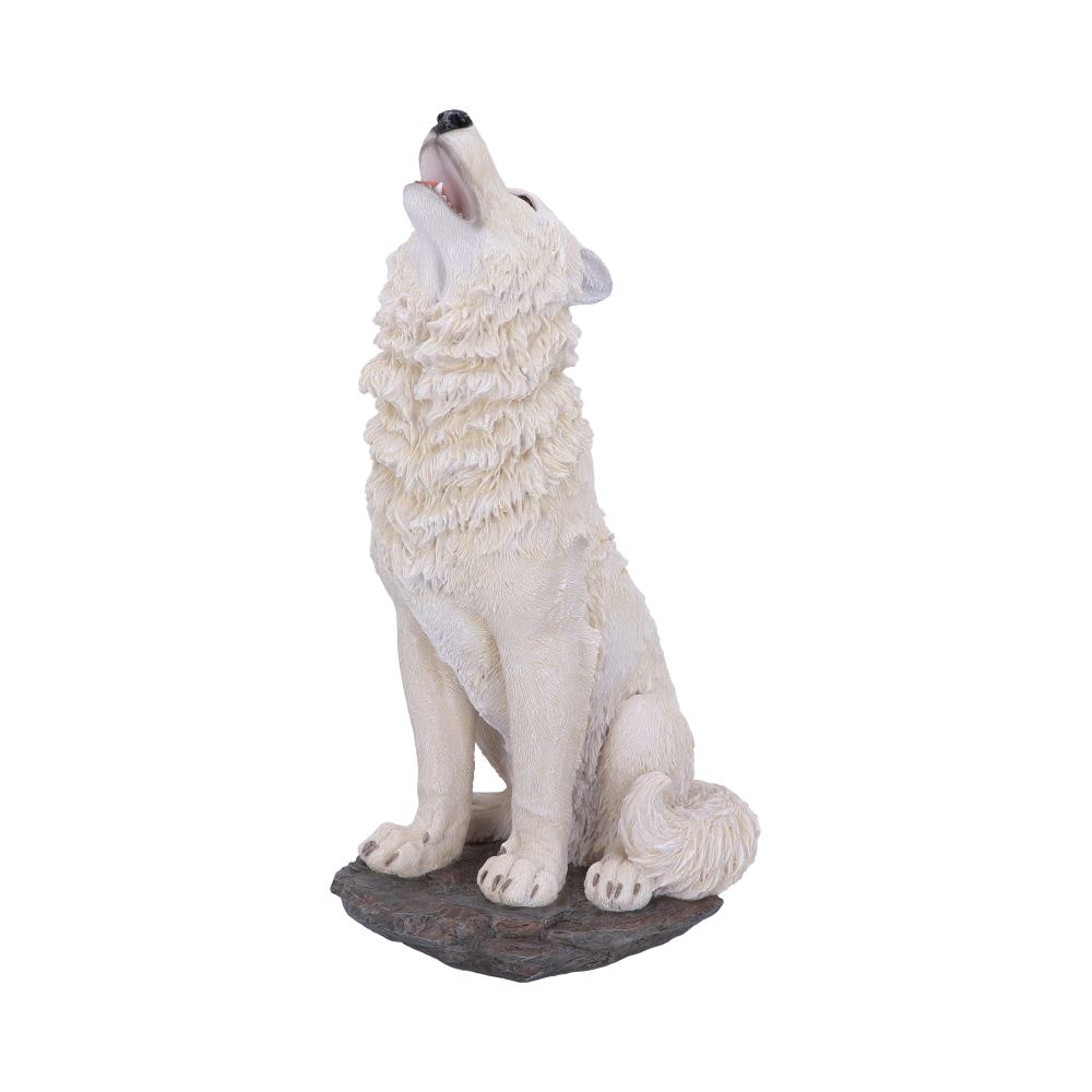 Storms Cry Howling White Wolf Figure 41.5cm: 2 - Figures & Collectables By Gift Moments
