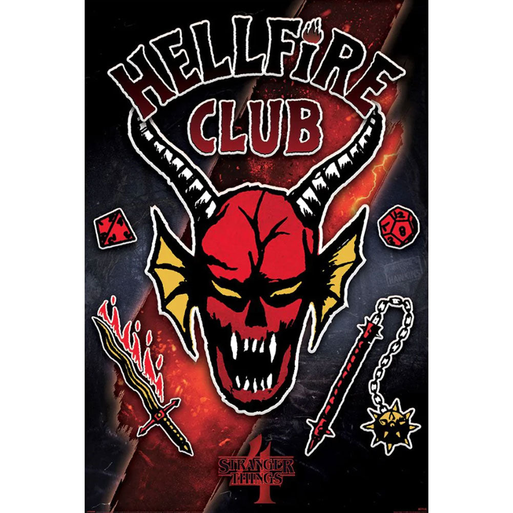 Stranger Things 4 Poster Hellfire Club Rift 91: 1 - Posters By Stranger Things