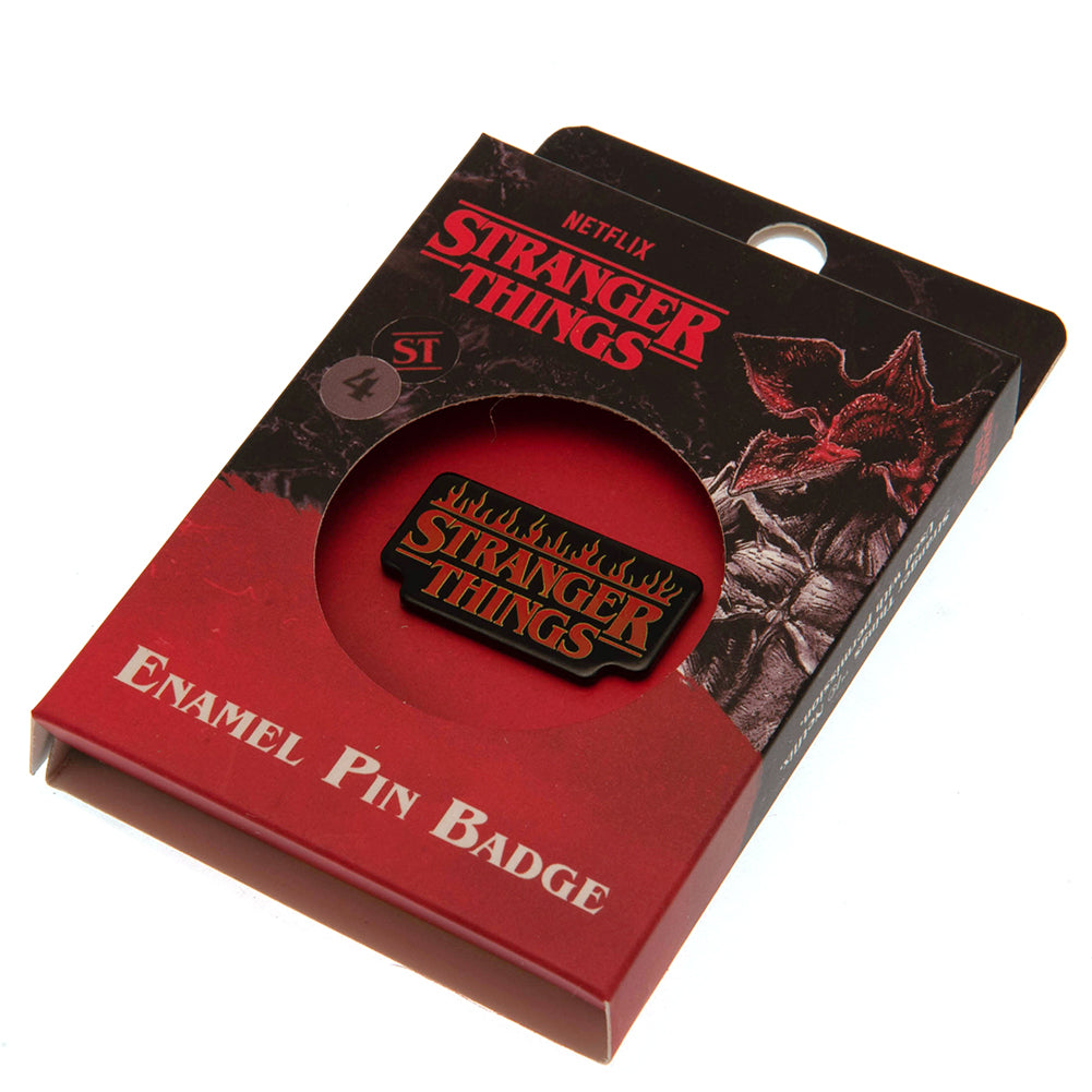 Stranger Things Logo Pin Badge: 2 - Badges By Stranger Things