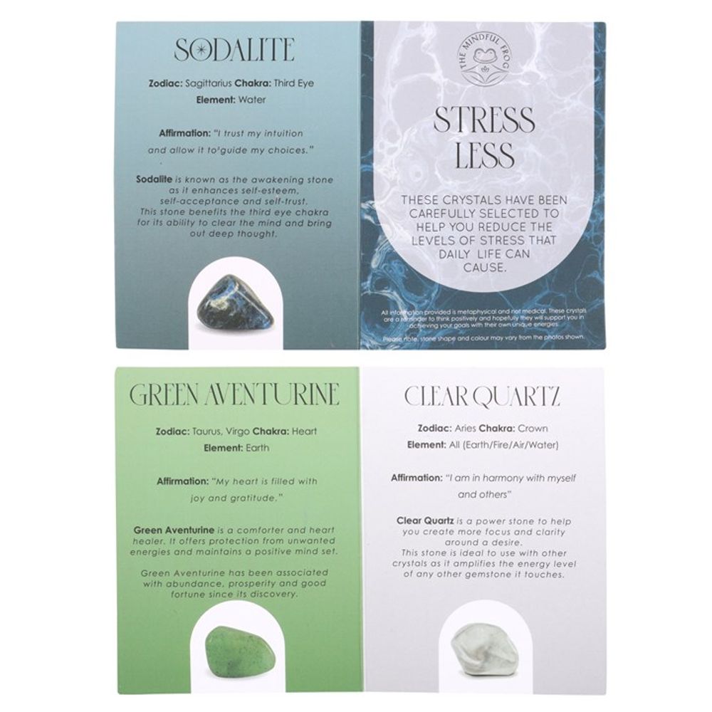 Stress Less Healing Crystal Set: 4 - By Gift Moments