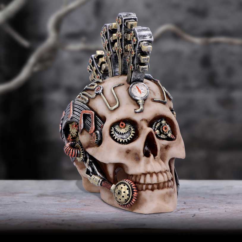 Strike a Chord Steampunk Skull Figurine 18cm: 1 - Figures & Collectables By Gift Moments