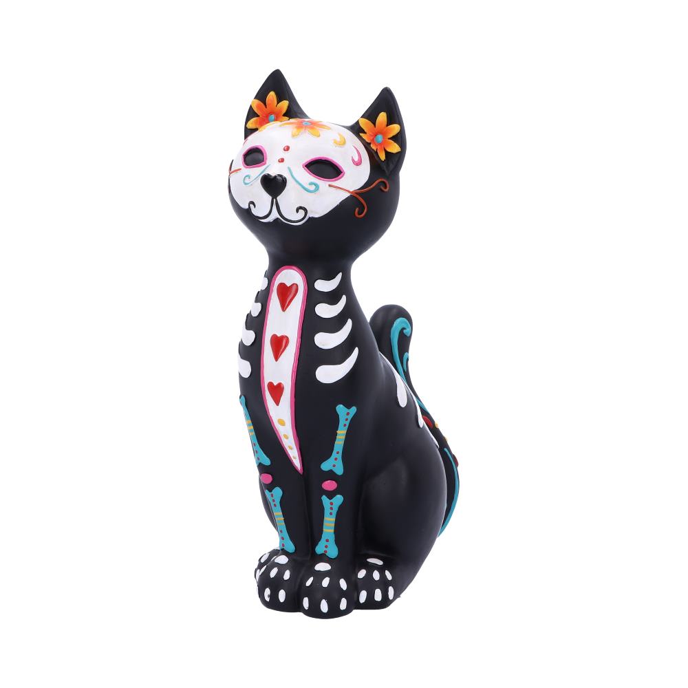 Sugar Puss Figurine Day of the Dead Cat Ornament: 2 - Figurines Medium (15-29cm) By Gift Moments