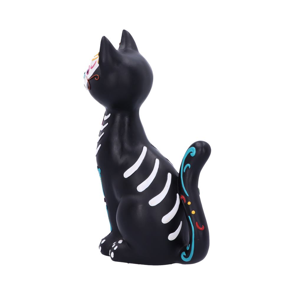Sugar Puss Figurine Day of the Dead Cat Ornament: 3 - Figurines Medium (15-29cm) By Gift Moments