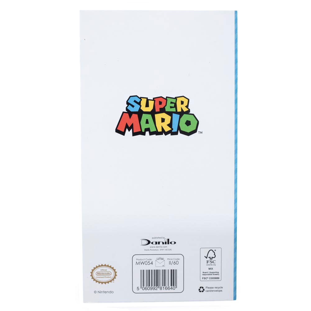 Super Mario Birthday Card: 4 - Greeting Cards By Super Mario