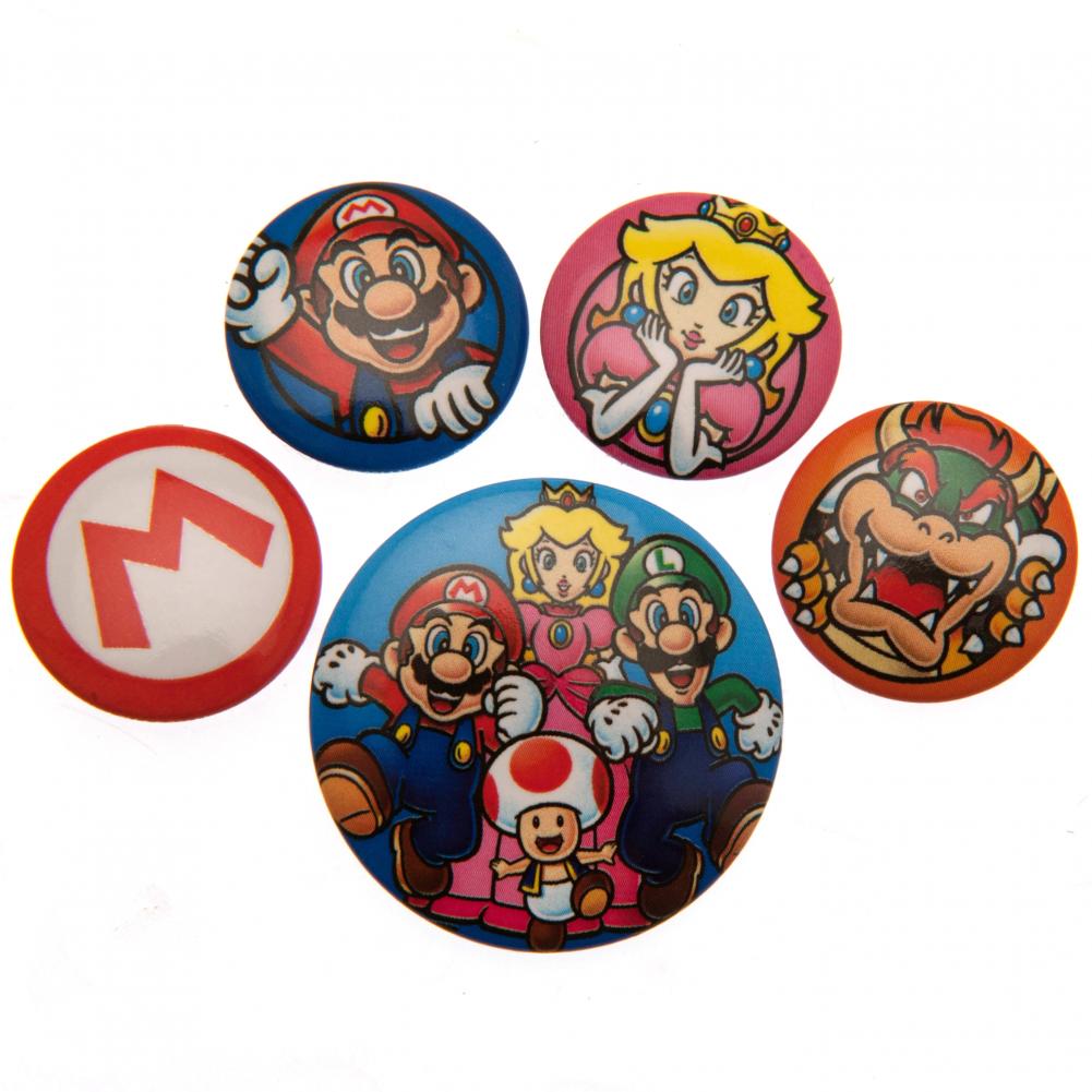 Super Mario Button Badge Set: 1 - Badges By Super Mario