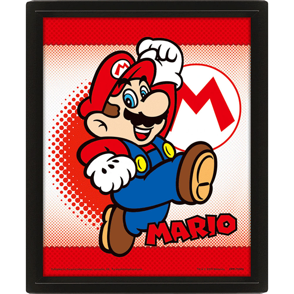 Super Mario Framed 3D Picture - Shop Framed Prints At Gift Moments - 2