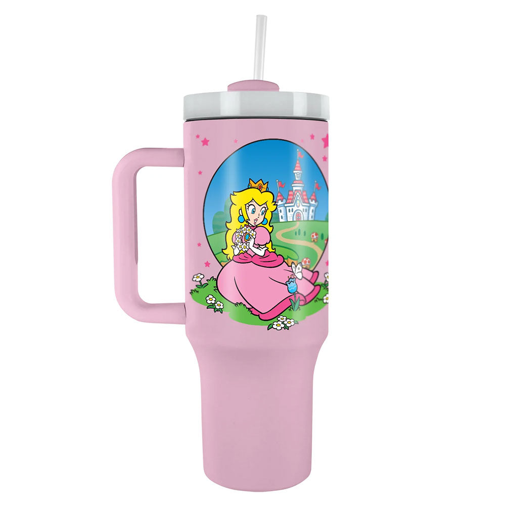Super Mario Princess Peach 40oz Tumbler - Shop Water Bottles At Gift Moments - 1