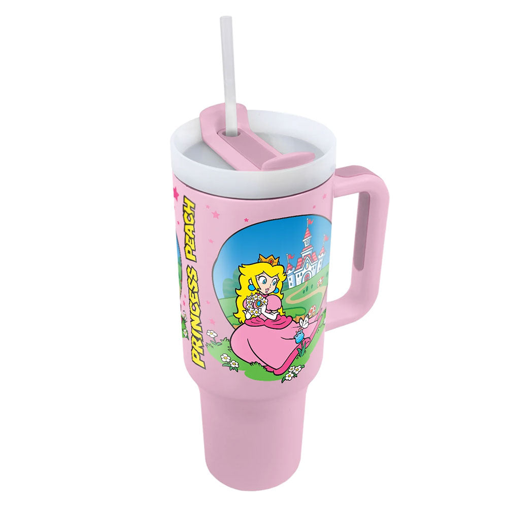 Super Mario Princess Peach 40oz Tumbler - Shop Water Bottles At Gift Moments - 5