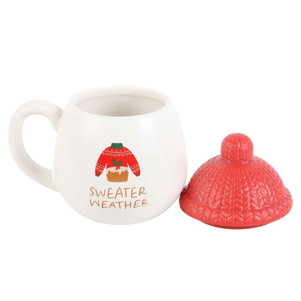 Sweater Weather Novelty Mug with Lid: 3 - Mugs By Gift Moments