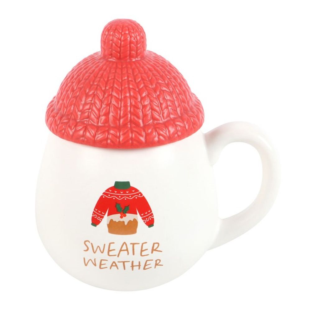 Sweater Weather Novelty Mug with Lid: 5 - Mugs By Gift Moments
