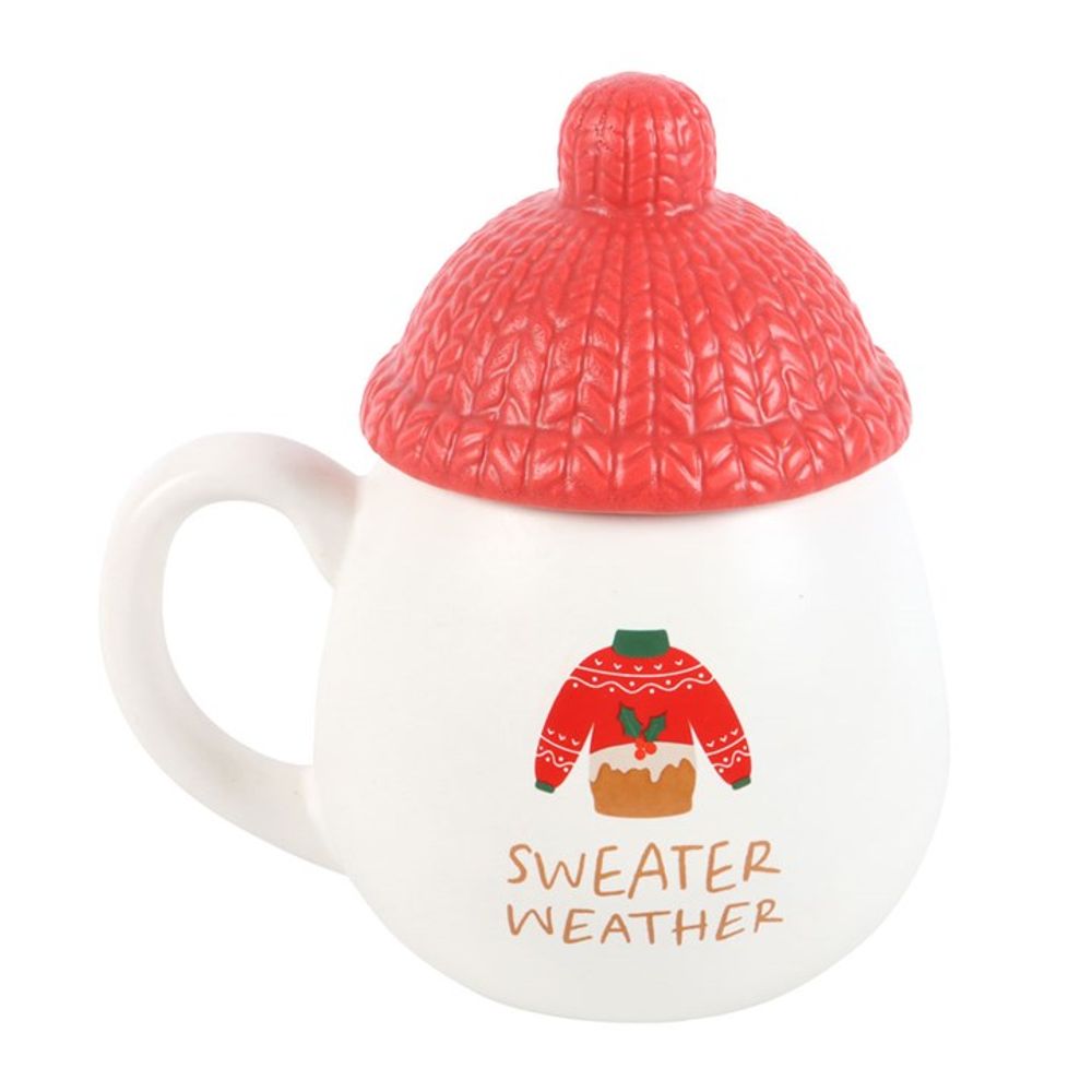 Sweater Weather Novelty Mug with Lid: 2 - Mugs By Gift Moments