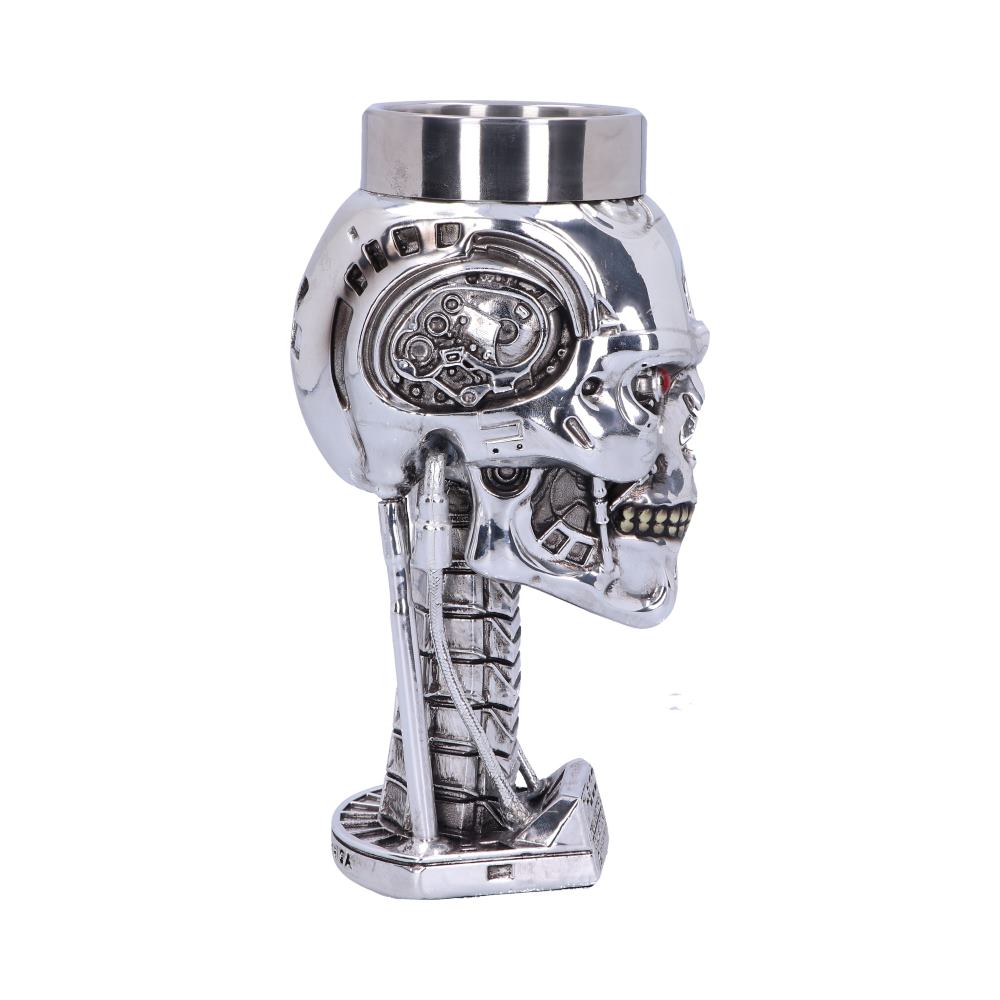 T-800 Terminator 2 Judgement Day T2 Head Goblet Wine Glass - Shop Goblets & Chalices At Gift Moments - 4
