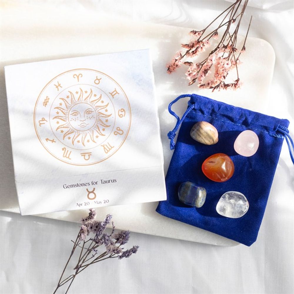 Taurus Crystal Tumblestone Set: 1 - By Gift Moments