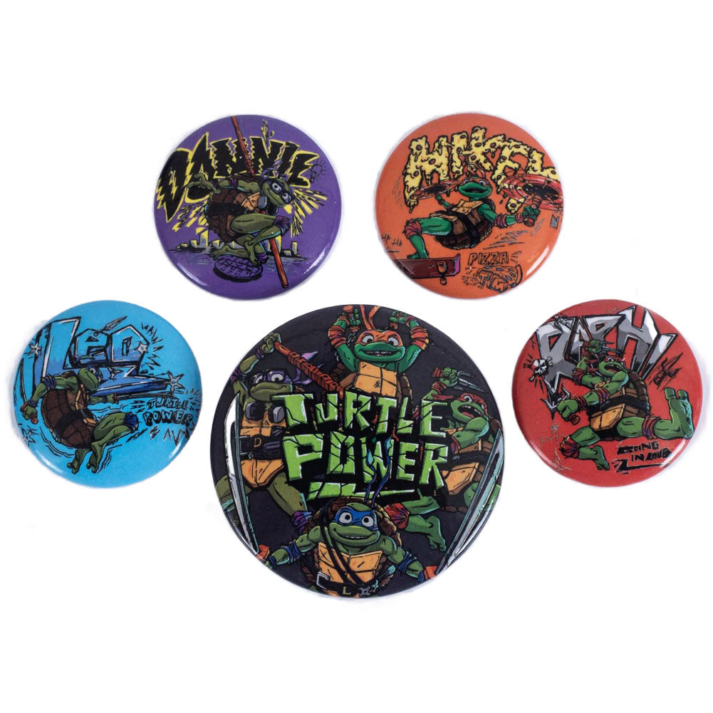 Teenage Mutant Ninja Turtles Button Badge Set: 1 - Badges By Teenage Mutant Ninja Turtles