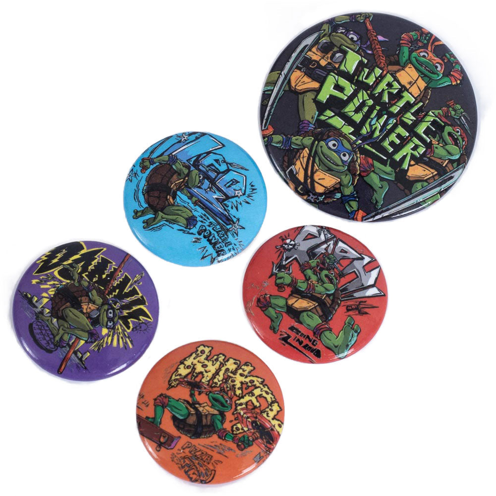 Teenage Mutant Ninja Turtles Button Badge Set: 2 - Badges By Teenage Mutant Ninja Turtles