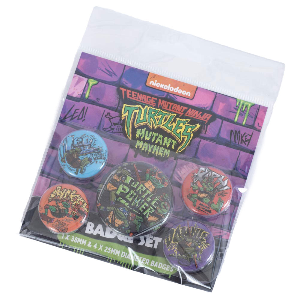 Teenage Mutant Ninja Turtles Button Badge Set: 3 - Badges By Teenage Mutant Ninja Turtles
