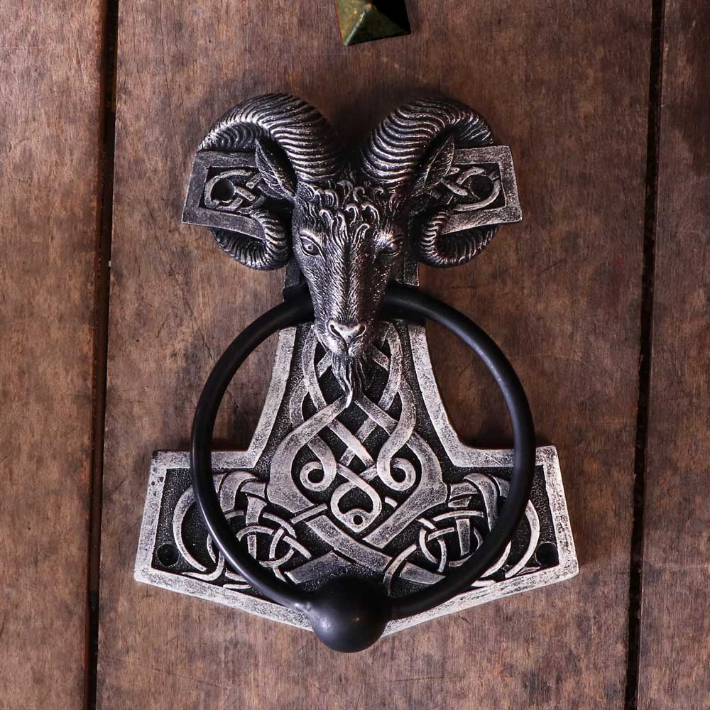 Thors Hammer Door Knocker 15.9cm: 1 - Door Knockers By Gift Moments