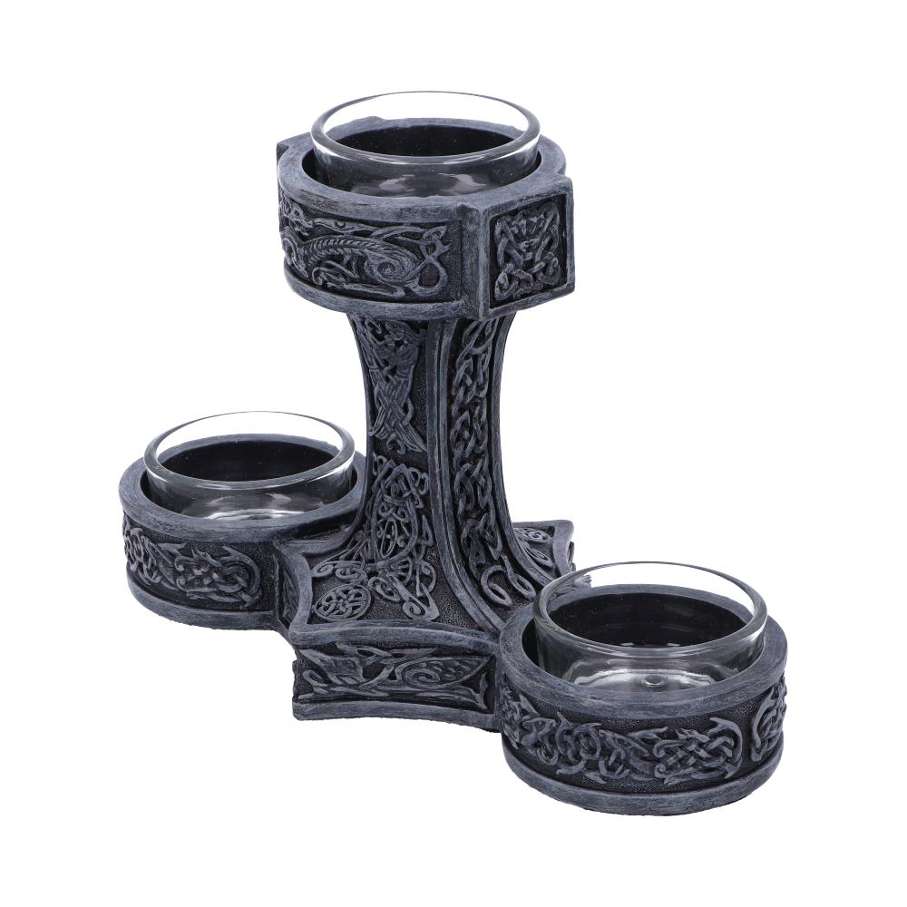 Thor’s Hammer Tea Light Holder 18.5cm: 3 - Candles & Holders By Gift Moments