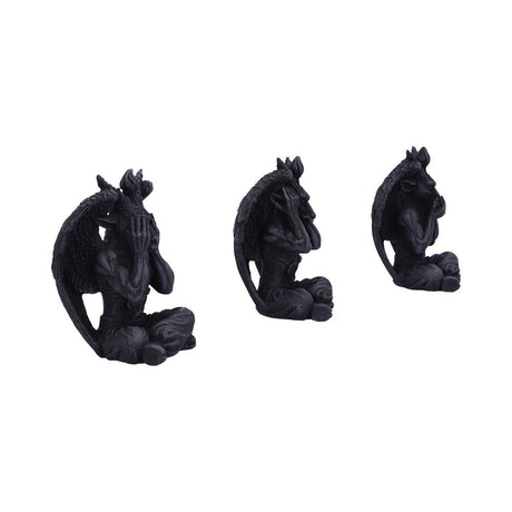 Three Wise Baphomet Figurines 10.2cm: 5 Figures & Collectables By Gift Moments