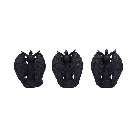Three Wise Baphomet Figurines 10.2cm: 4 Figures & Collectables By Gift Moments