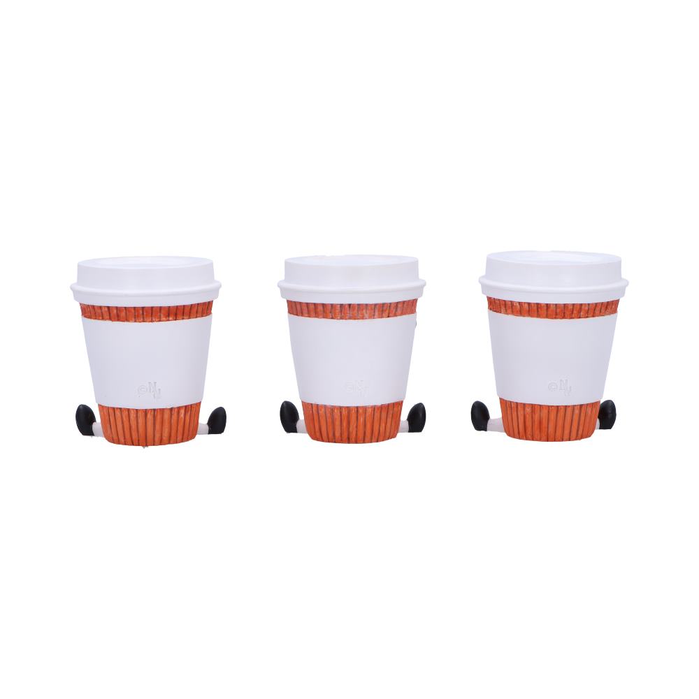 Three Wise Coffee Cups Figurines: 4 - Figurines Small (Under 15cm) By NN Designs