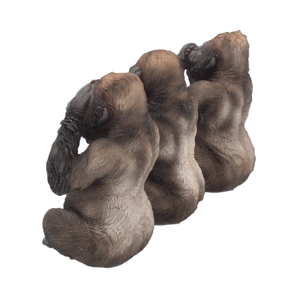 Three Wise Gorillas Figurine Gorilla Ornaments: 4 - Figures & Collectables By Gift Moments