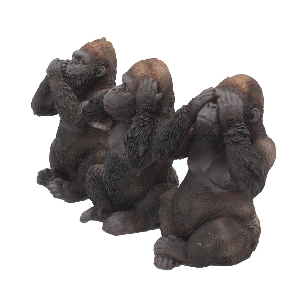 Three Wise Gorillas Figurine Gorilla Ornaments: 3 - Figures & Collectables By Gift Moments