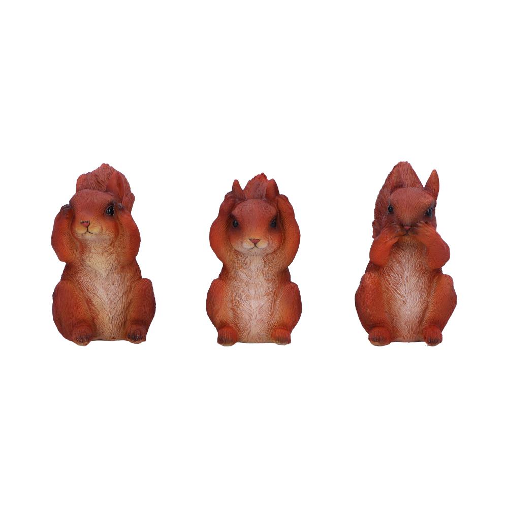 Three Wise Squirrel Figurines 9cm: 2 - Figures & Collectables By Gift Moments