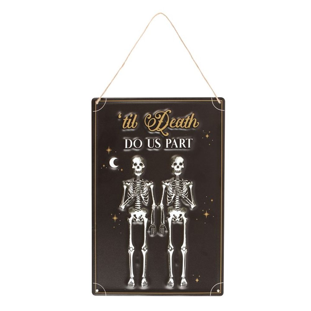 Til Death Do Us Part Hanging Metal Sign: 2 - By Gift Moments