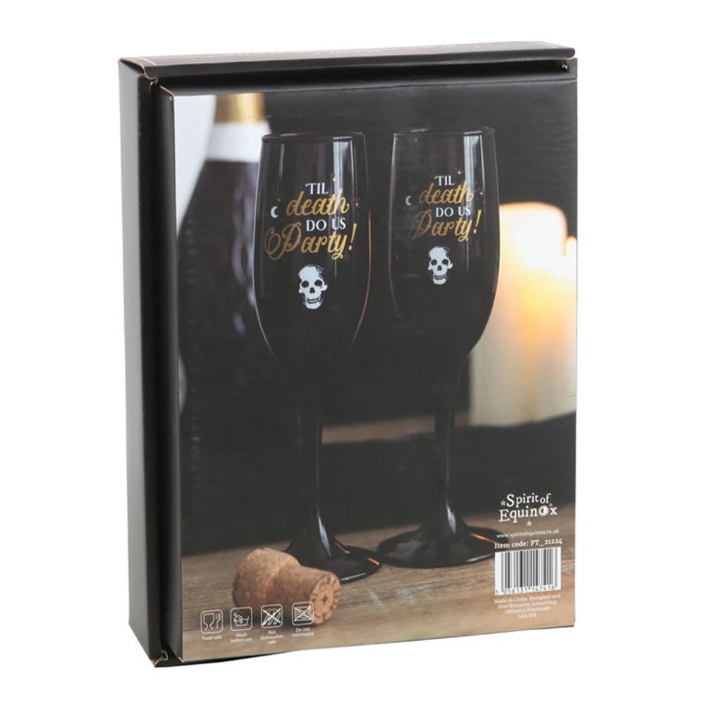 Til Death Do Us Party Champagne Flute Set: 5 - Champagne Flutes By Gift Moments