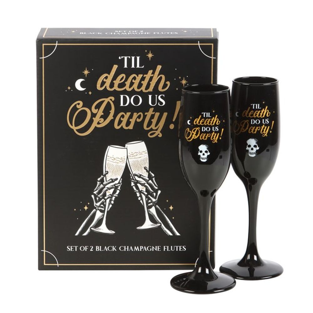 Til Death Do Us Party Champagne Flute Set: 1 - Champagne Flutes By Gift Moments