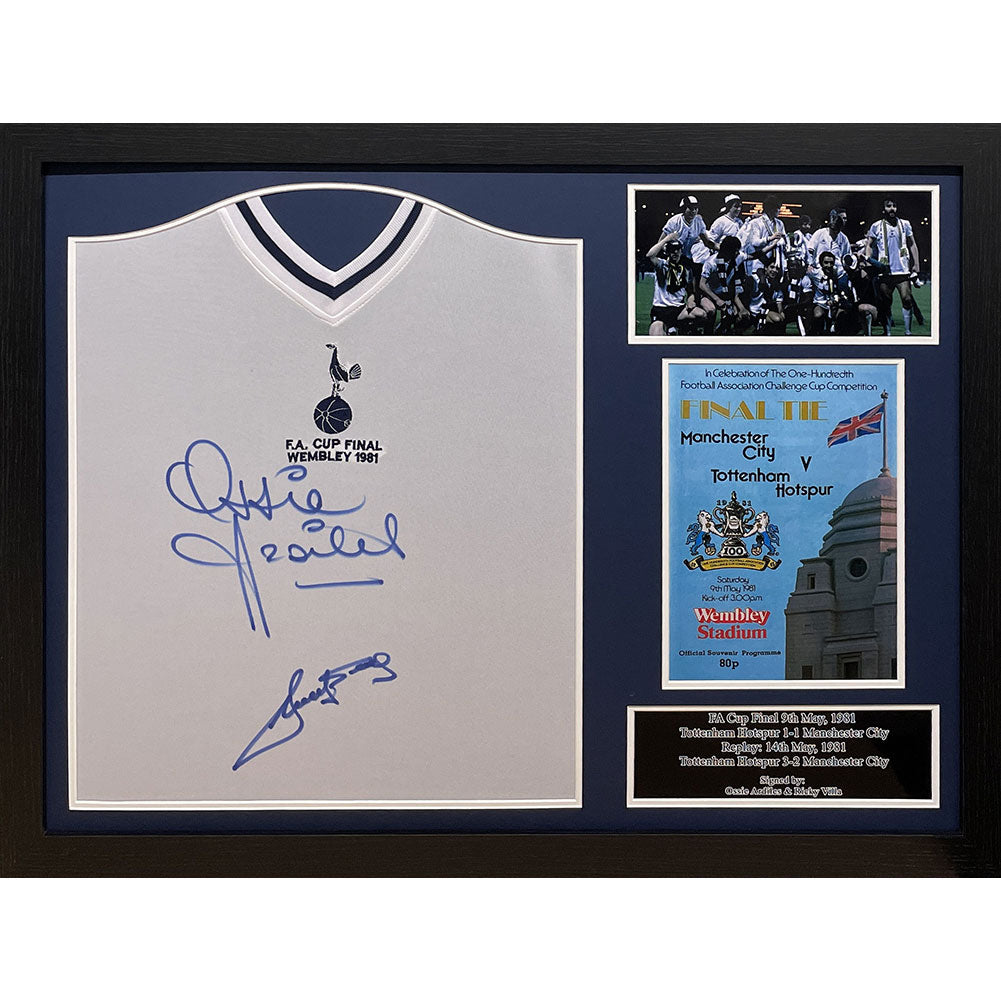 Tottenham Hotspur FC 1981 Ardiles & Villa Signed Shirts (Dual Framed): 1 - Signed Memorabilia By Tottenham Hotspur