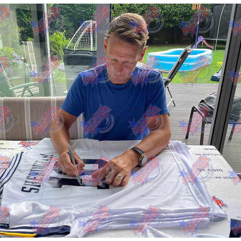 Tottenham Hotspur FC 1994 Sheringham Signed Shirt (Framed): 2 - Signed Memorabilia By Tottenham Hotspur