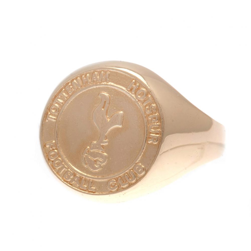 Tottenham Hotspur FC 9ct Gold Crest Ring Medium: 1 - Jewellery By Tottenham Hotspur
