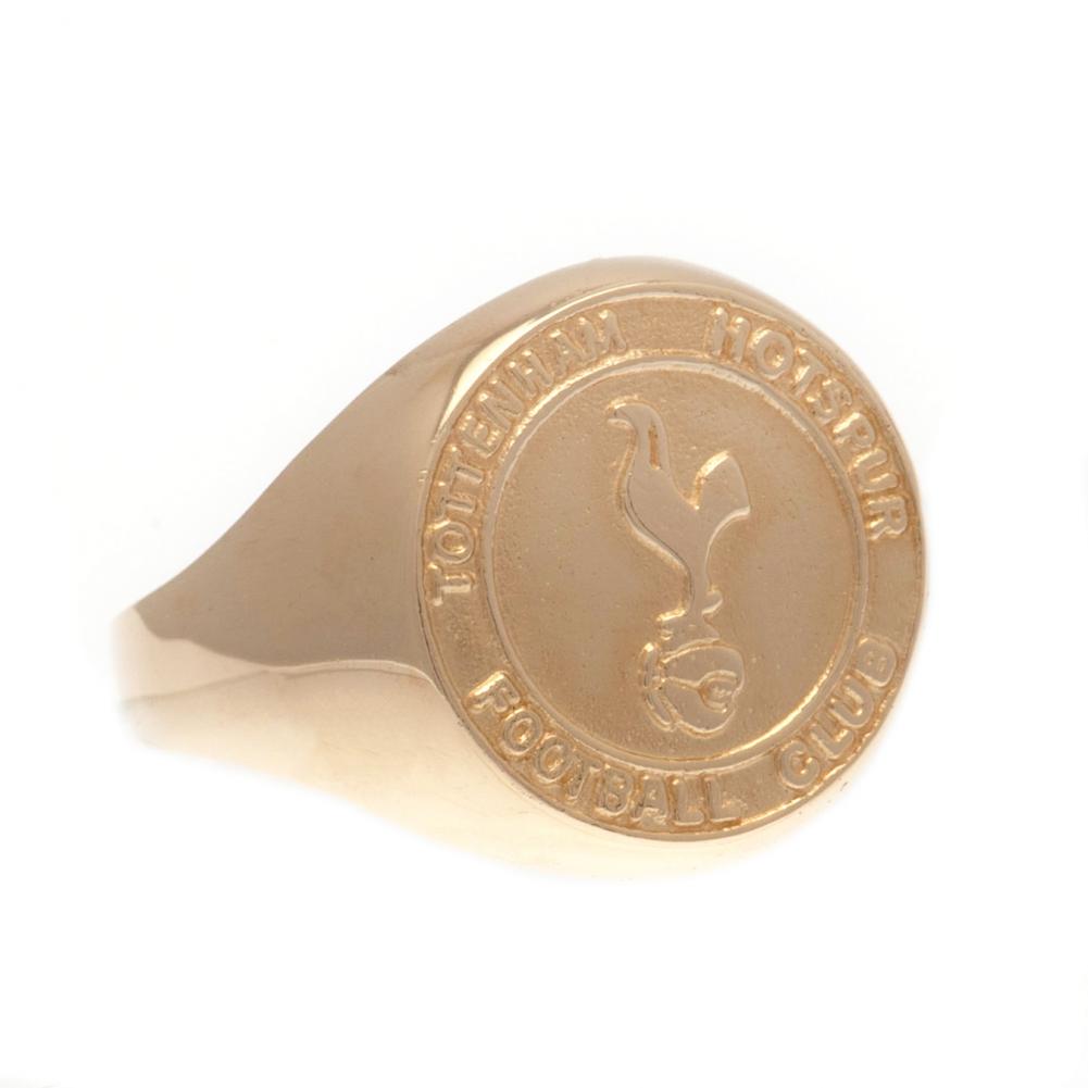 Tottenham Hotspur FC 9ct Gold Crest Ring Medium: 2 - Jewellery By Tottenham Hotspur