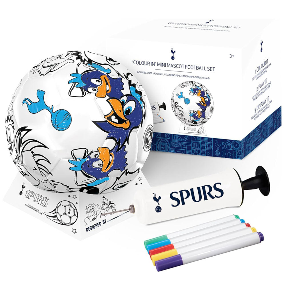 Tottenham Hotspur FC ’Colour In’ Mini Football Set - Shop Balls At Gift Moments - 1