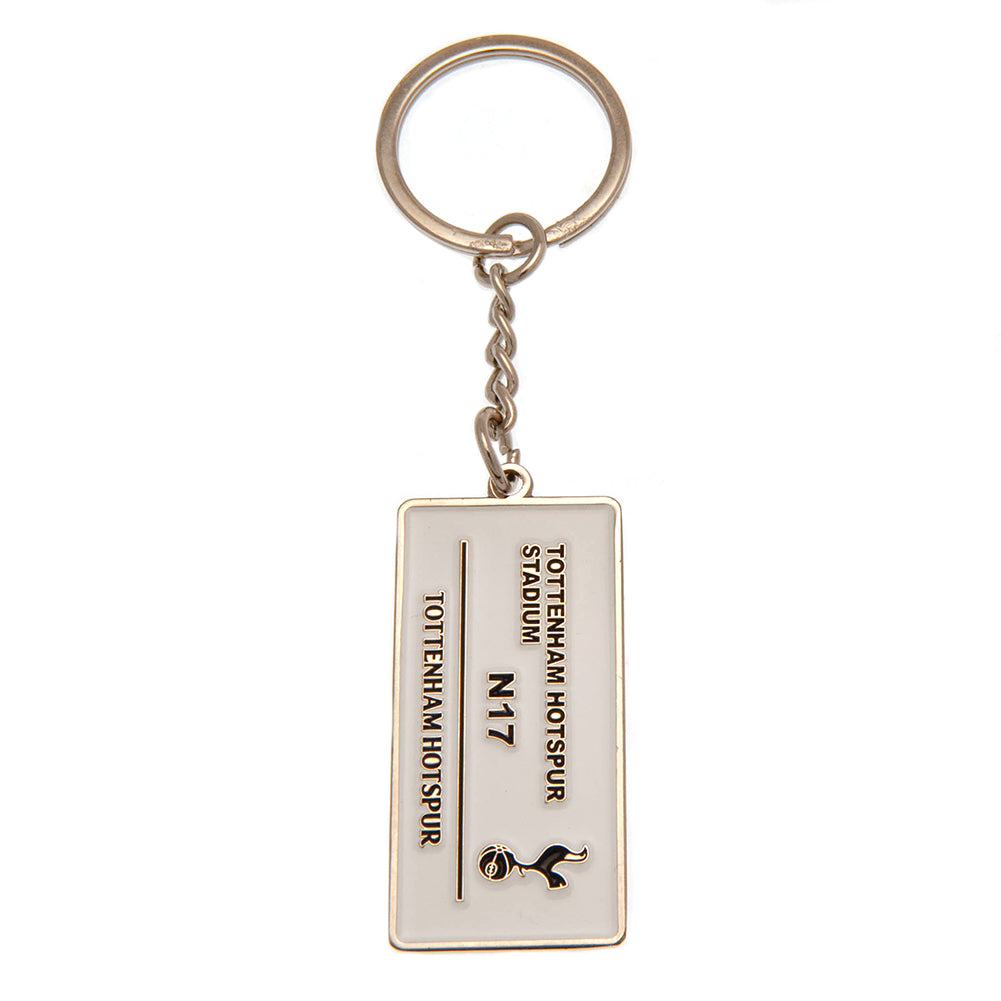 Tottenham Hotspur FC Embossed Street Sign Keyring: 2 - Keyrings By Tottenham Hotspur