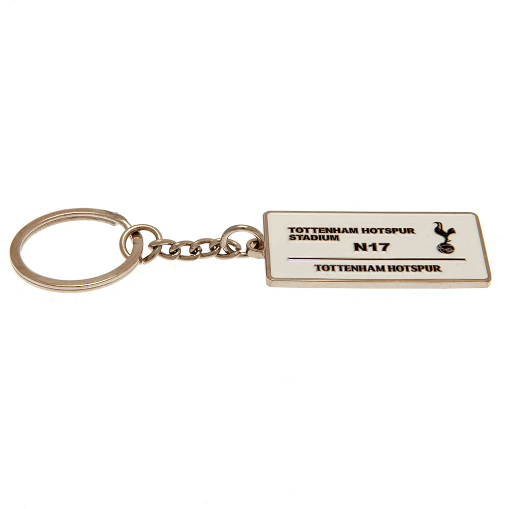 Tottenham Hotspur FC Embossed Street Sign Keyring: 3 - Keyrings By Tottenham Hotspur