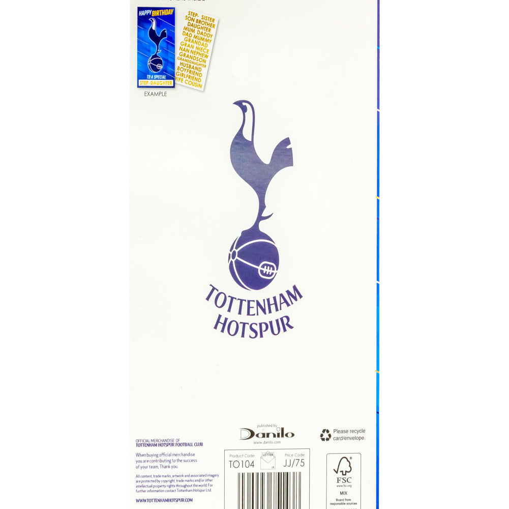Tottenham Hotspur FC Personalised Birthday Card: 5 - Greeting Cards By Tottenham Hotspur