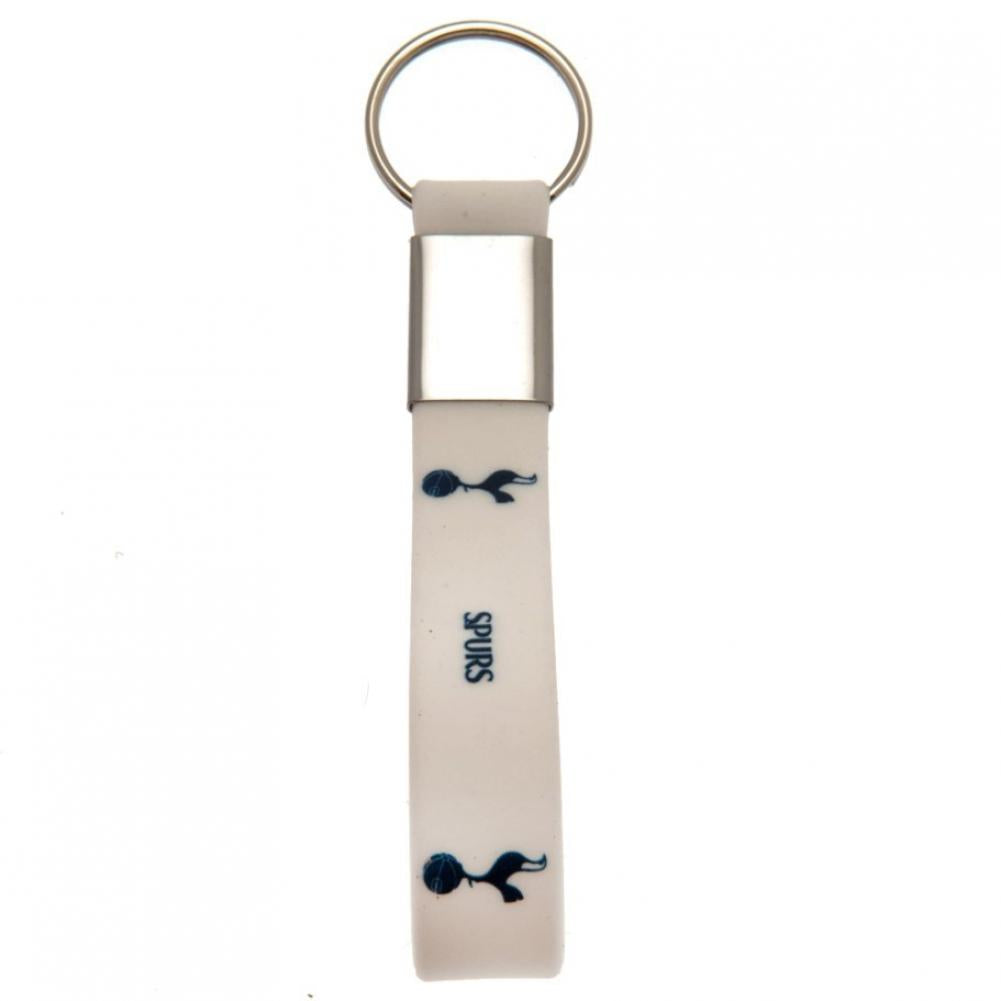 Tottenham Hotspur FC White Silicone Keyring: 2 - Keyrings By Tottenham Hotspur