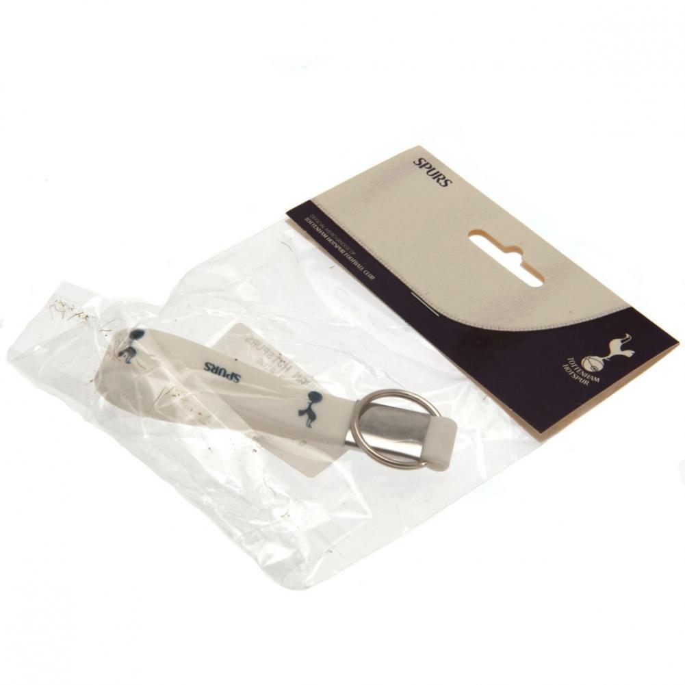 Tottenham Hotspur FC White Silicone Keyring: 3 - Keyrings By Tottenham Hotspur