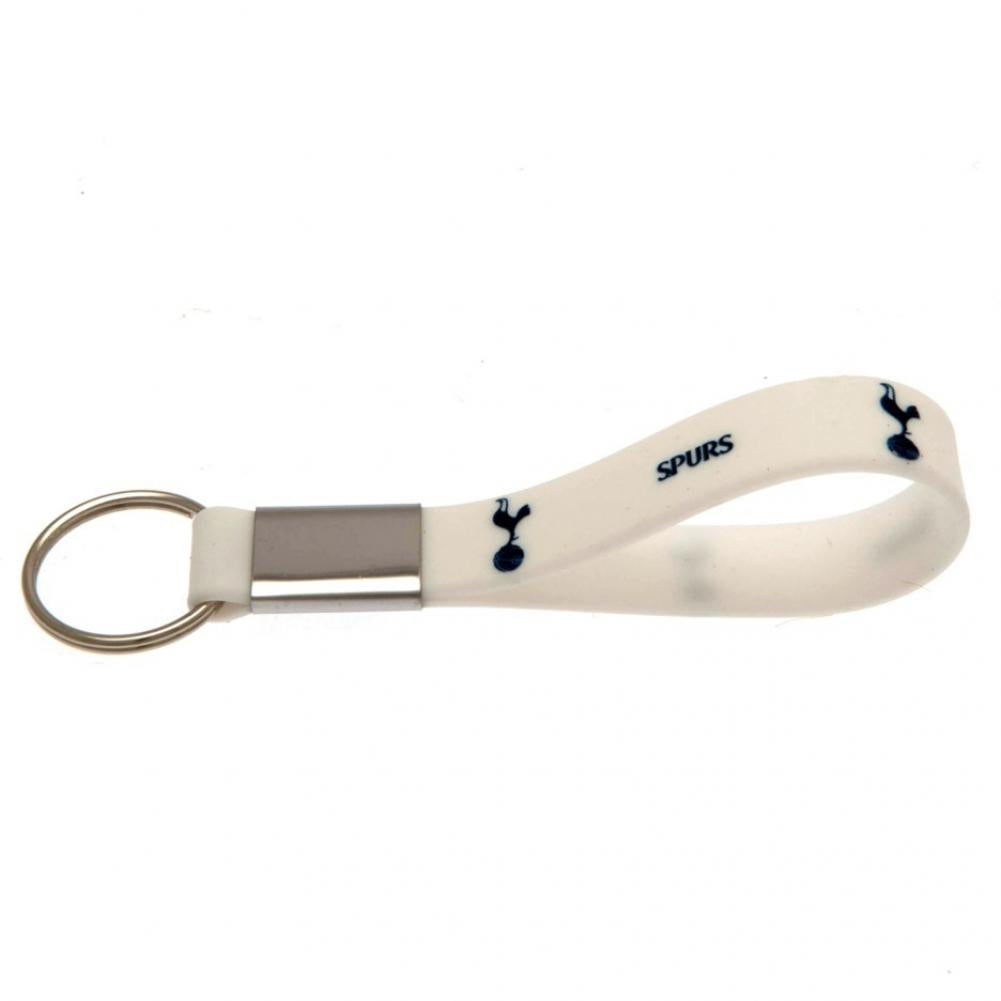 Tottenham Hotspur FC White Silicone Keyring: 1 - Keyrings By Tottenham Hotspur
