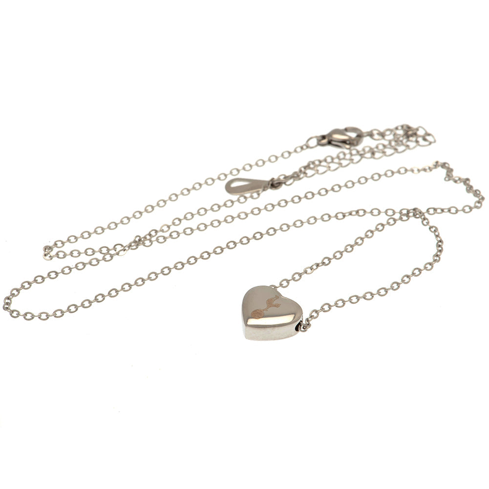 Tottenham Hotspur FC Stainless Steel Heart Necklace: 3 - Necklaces By Tottenham Hotspur