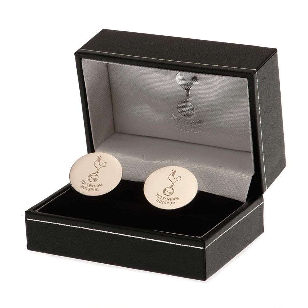 Tottenham Hotspur FC Stainless Steel Round Cufflinks: 1 - Cufflinks & Tie Slides By Tottenham Hotspur