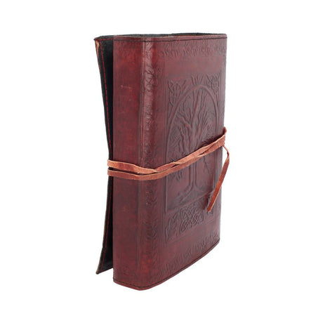 Tree Of Life Bound Red Leather Embossed Journal 18 x 25cm: 4 - Leather Journals By Gift Moments